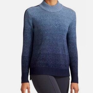 Merino Wool Athleta Blue Gradient Sweater